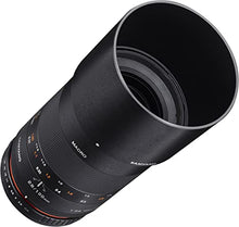 Load image into Gallery viewer, Samyang 100mm F2.8 ED UMC Full Frame Telephoto Macro Lens for Sony E-Mount Interchangeable Lens Cameras