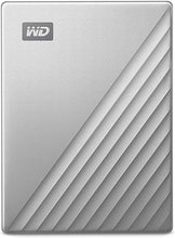 Load image into Gallery viewer, WD 4TB My Passport Ultra Silver Portable External Hard Drive HDD, USB-C and USB 3.1 Compatible - WDBFTM0040BSL-WESN