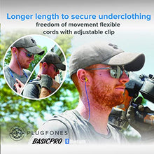 Load image into Gallery viewer, Plugfones Basic Pro Wireless Bluetooth in-Ear Earplug Earbuds - Noise Reduction Headphones with Noise Isolating Mic and Controls (Blue & Yellow)