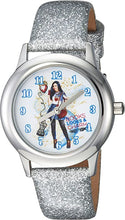 Load image into Gallery viewer, DISNEY Girls Descendants 2 Stainless Steel Analog-Quartz Watch with Leather-Synthetic Strap, Silver, 15 (Model: WDS000249)