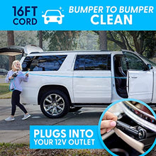 Load image into Gallery viewer, Portable Car Vacuum Cleaner: High Power Handheld Vacuum w/LED Light -110W 12v Best Car & Auto Accessories Kit for Detailing and Cleaning Car Interior - 16 Foot Cable