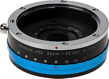 Load image into Gallery viewer, Fotodiox Pro IRIS Lens Mount Adapter Compatible with Canon EOS EF Full Frame Lenses to Fujifilm X-Mount Cameras