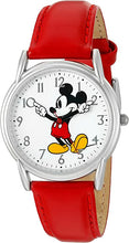 Load image into Gallery viewer, Disney Women's 'Mickey Mouse' Quartz Metal Watch, Color:Red (Model: W002753)
