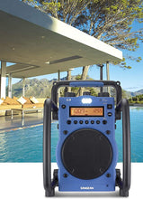 Load image into Gallery viewer, Sangean U3 AM/FM Ultra Rugged and Water Resistant Digital Tuning Radio Blue/black