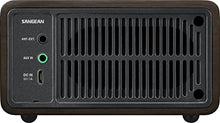 Load image into Gallery viewer, Sangean WR-7DK Wood Cabinet Mini Bluetooth Speaker with FM Radio Tuner and Aux-in Dark Cherry/Wood