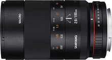 Load image into Gallery viewer, Samyang 100mm F2.8 ED UMC Full Frame Telephoto Macro Lens with Built-in AE Chip for Nikon Digital SLR Cameras