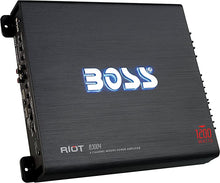 Load image into Gallery viewer, BOSS Audio Systems R3004 4 Channel Car Amplifier - 1200 Watts, 2/4 Ohm Stable, Class A/B, Full Range, Bridgeable, MOSFET Power Supply, Remote Subwoofer Control