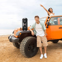 Load image into Gallery viewer, Altec Lansing Mix 2.0 - Bluetooth Speaker, Wireless, Waterproof, Floatable, Portable, Speakers, Loud Volume, Strong Bass, Rich Stereo System, 100 ft Wireless Range, IP67, Black with Lights