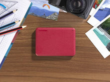Load image into Gallery viewer, Toshiba Canvio Advance 4TB Portable External Hard Drive USB 3.0, Red - HDTCA40XR3CA