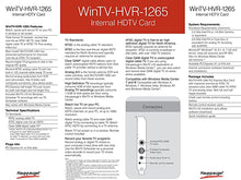 Load image into Gallery viewer, Hauppauge 1196 WinTV HVR-1265 PCI Express Hybrid High Definition TV Tuner Card