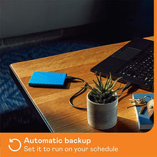 Load image into Gallery viewer, WD 1TB My Passport Portable External Hard Drive HDD, USB 3.0, USB 2.0 Compatible, Blue - WDBYVG0010BBL-WESN