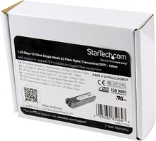 Load image into Gallery viewer, StarTech.com Cisco GLC-LH-SM Compatible SFP Module - 1000BASE-LX/LH - 1GE Gigabit Ethernet SFP - LC 20km - 1310nm - Cisco IE3400, IE3300, IE3200 (SFPGLCLHSMST)