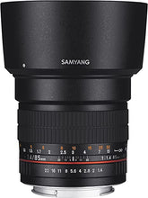 Load image into Gallery viewer, Samyang SY85M-P 85mm F1.4 Lens for Pentax , Black