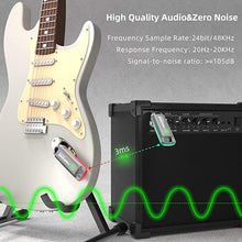 Load image into Gallery viewer, Westshell 1 Key to Switch Wireless Guitar System Wireless Guitar Transmitter Receiver for Electronic Instrument Guitar Amp Digital Electric Acoustic Bass Guitar Accessories