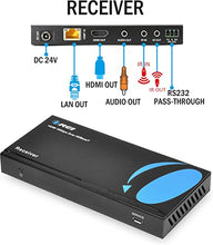 Load image into Gallery viewer, 4K UltraHD Extender over HDBaseT by OREI , Balun Full 18Gbps Over CAT 5/6/7 Ethernet Cable - IR Signal - 230 Ft @ 1080P - 130 Ft @ 4K 60hz
