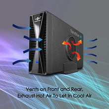 Load image into Gallery viewer, Vantec NexStar HX, 3.5" SATA III Hard Drive Enclosure USB 3.0 with Fan (NST-387S3-BK)