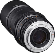 Load image into Gallery viewer, Rokinon Cine DS 100mm T3.1 ED UMC Full Frame Telephoto Macro Cine Lens for Olympus, Panasonic & BlackMagic Micro Four Thirds Cameras