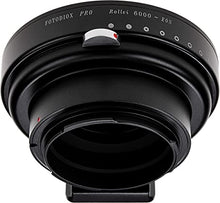 Load image into Gallery viewer, Fotodiox Pro IRIS Lens Mount Adapter Compatible with Rollei 6000 Lenses to Canon EOS EF/EF-S Cameras