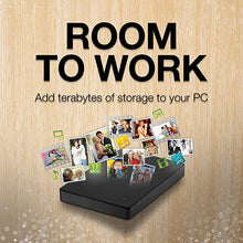 Load image into Gallery viewer, Seagate Portable 1TB External Hard Drive HDD û USB 3.0 for PC, Mac, PlayStation, & Xbox, 1-Year Rescue Service (STGX1000400) , Black