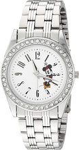 Load image into Gallery viewer, DISNEY Women's Mickey Mouse Analog-Quartz Watch with Stainless-Steel Strap, Silver, 20 (Model: WDS000383)