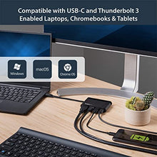 Load image into Gallery viewer, StarTech.com USB C Multiport Adapter - Portable USB-C Dock with 4K HDMI - 100W PD 3.0 Pass-Through, 1x USB-A, 1x USB-C, GbE - Thunderbolt 3 & USB Type-C Laptop Travel Dock - Mac & Windows (DKT30CHCPD)
