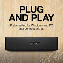 Load image into Gallery viewer, Seagate Portable 5TB External Hard Drive HDD – USB 3.0 for PC, Mac, PS4, & Xbox - 1-Year Rescue Service (STGX5000400), Black