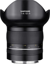 Load image into Gallery viewer, Samyang SYXP14-C XP 14mm f/2.4 High Speed Wide Angle Lens for Canon EF with Built-in AE Chip, Black