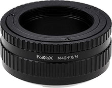 Load image into Gallery viewer, Fotodiox Lens Mount Macro Adapter Compatible with M42 Screw Mount SLR Lens on Fuji X-Mount Cameras