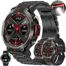 Load image into Gallery viewer, 1.45" Smart Watch for Men Women (Make/Answer Call), 2024 New Mens Smartwatches, Hands-Free Calling &amp; LED, Fitness Tracker Smartwatch for Android iPhones, Digital Watches Step Counter, 3 Straps (Black)_1
