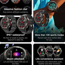 Load image into Gallery viewer, 1.45" Smart Watch for Men Women (Make/Answer Call), 2024 New Mens Smartwatches, Hands-Free Calling &amp; LED, Fitness Tracker Smartwatch for Android iPhones, Digital Watches Step Counter, 3 Straps (Black)_1302
