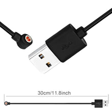 Load image into Gallery viewer, [1-Pack] Smart Ring Charger Cable,Compatible with R02 R03 R06 R08 R09 R10 R11 R11M SR11M R12 BJ02 SRC01 SRC10 SR08 SR09 SR10 SR11 Smart Ring Magnetic Charging Cable, Black_1662
