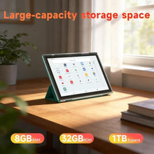 Load image into Gallery viewer, 10 Inch Android 15 Tablet, 8GB RAM 32GB Storage Tablets, 10.1" HD IPS Display, 5G WiFi-6, Tablets with 6000mAh Battery, Dual Camera for Video Call, Android Tablet with Case &amp; Stylus Pen for Work/Study, Navyblue_114

