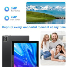 Load image into Gallery viewer, 10 Inch Tablet Android Tablets 64GB 12GB RAM 10" Android Tablet Supports 1TB Expansion Dual Camera 6000mAh Long-lasting battery WiFi-6 Tableta 2 IN 1 Tablets with Bluetooth Mouse Case Stylus Keyboard, Black_1714
