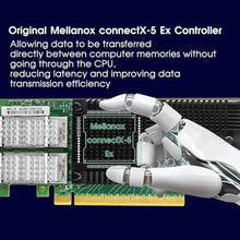 Load image into Gallery viewer, 100GbE PCIe 4.0 x16 2xQSFP28 ConnectX-5 Ex VPI for MCX556A-EDAT NIC, MellanoxconnectXEx_136
