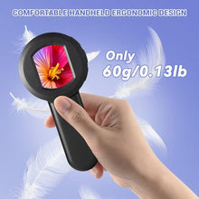 Load image into Gallery viewer, 100X Digital Magnifying Glass- Coin Magnifying Glass with 2'' Screen, Portable Handheld Kids Microscope, Jewelers loupe with Light, for Trichome, USB Coin Magnifier for Collector, Mini Scope for Bug, Black_5714
