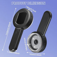 Load image into Gallery viewer, 100X Digital Magnifying Glass- Coin Magnifying Glass with 2'' Screen, Portable Handheld Kids Microscope, Jewelers loupe with Light, for Trichome, USB Coin Magnifier for Collector, Mini Scope for Bug, Black_5715
