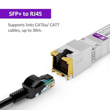 Load image into Gallery viewer, 10GBASE-T SFP+ to RJ45 Transceiver, 1/2.5/5/10G Multi-Rate Copper SFP+ to Ethernet Module for Cisco SFP-10G-T-S, Ubiquiti UniFi UF-RJ45-10G, Mikrotik S+RJ10, Meraki, Netgear, D-Link and More, 1 Pack, ForCisco_430
