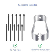 Load image into Gallery viewer, 10pcs AMZ Kindle Scribe Pen Tips Replacement, Replacement Tibs for Kindle Scribe Pen, AMZ Kindle Scribe Premium Pen Tips/Nibs Replacement (10 PCS)_4495

