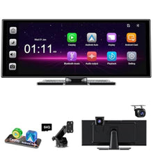 Load image into Gallery viewer, [11" Fully Laminated 60fps Touchscreen] -Accfly Wireless car Play Screen for Apple carplay &amp;Android Auto, OTA Updates -HD Front Dashcam &amp; Backup Camera, Car Stereo Radio/GPS Navigation/BT Audio, Black_1

