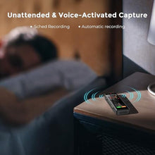 Load image into Gallery viewer, 136GB AI Voice Recorder, TIMMKOO Digital Voice Recorder with Playback, Offline Transcribe and Online Summarize/Mindmap/Translation Base on AI Technology, Voice Activated Audio Recorder (Black)_442
