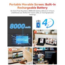 Load image into Gallery viewer, 15.6" Wireless Portable Monitor Battery-Powered, Support AirPlay Miracast, Black_89
