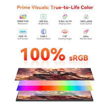 Load image into Gallery viewer, 15.6" Wireless Portable Monitor Battery-Powered, Support AirPlay Miracast, Black_91
