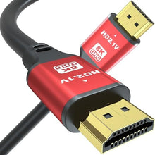 Load image into Gallery viewer, 15FT HDMI 2.1 Cable 8K60Hz 4K120Hz, 48Gbps Ultra High Speed HDMI Cable with Gold Plated Connectors, Red Aluminum Housing, for PS5, Xbox Series X, 4K TV, Projector, Home Theater, Equipment Rack._1
