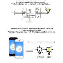 Load image into Gallery viewer, 16A Basic Wireless Smart SwitchWi-Fi Light Switch Compatible with Alexa &amp; Google Home &amp; SmartThings,FCC Certified,No Hub Required Support DIY Module (2 pcs)_4227

