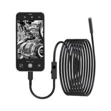 Load image into Gallery viewer, 1920P HD Dual Lens Endoscope Camera Semi-Rigid Snake Cable IP67 Waterproof 8LED Lights Dimmable HD Industrial Pipeline Inspection Probe Compatible with Smartphones Endoscope Camera (9.9ft), black_1
