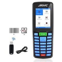 Load image into Gallery viewer, 1D 2D Barcode Scanner Wireless, JRHC Portable Inventory Scanner &amp; PDA Data Collector PDT Inventory Device with Long Transmission Distance Wireless Bar Code Reader with 2.8" LCD Screen_1
