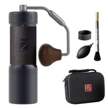 Load image into Gallery viewer, 1Zpresso J-Ultra Manual Coffee Grinder Iron Gray, Conical Burr, Foldable Handle, Magnet Catch Cup Capacity 40g, Numerical Adjustable Finely Setting, Faster Grinding Efficiency Ideal for Espresso, IronGray_1
