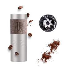 Load image into Gallery viewer, 1Zpresso Q Manual Coffee Grinder, Mini Slim Travel Sized, Stainless Steel Conical Burr, Numerical Adjustable Setting for Pour Over French Press Cold Brew, Silver_1
