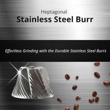 Load image into Gallery viewer, 1Zpresso Q Manual Coffee Grinder, Mini Slim Travel Sized, Stainless Steel Conical Burr, Numerical Adjustable Setting for Pour Over French Press Cold Brew, Silver_4875

