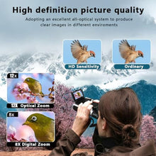 Load image into Gallery viewer, 2.4" LCD Digital Binoculars with Camera for Adults, 12x32 48MP 2.5K Video Photo Recoder for Bird Watching Hunting Concerts and Sports Games 32G_1236
